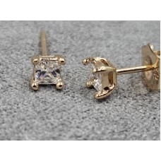 Гвоздики Xuping 4 мм колір золото 18к