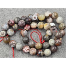 Агат Crazy Lace 8-8,5 мм Мексика довжина 37 см