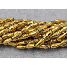 Скло крапля 4*9 мм 65-68 шт золотий металік