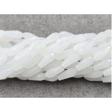 Скло крапля 4*9 мм 65-68 шт біла матово-прозора