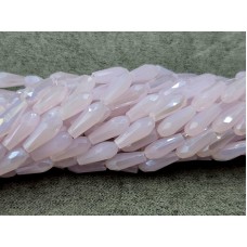 Скло крапля 4*9 мм 65-68 шт з переливом рожева матова