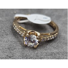 Кольцо Xuping 7 мм (16,17,18,20 размер) цвет золото 18к