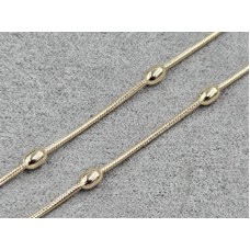 Цепь M&L Xuping 1+3 мм длина 60 см цвет золото 18к