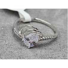 Каблучка Xuping 8 мм (16,17,18,19 розмір ) родій