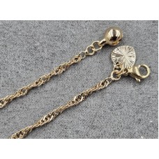 Браслет Xuping 2,5 мм довжина 25 см колір золото 18к