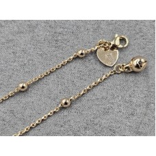 Браслет Xuping 1,5+3,5 мм довжина 25 см колір золото 18к