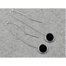 Сережки протяжки Xuping ТТМ 10 мм довжина 8 см нержавеющая сталь