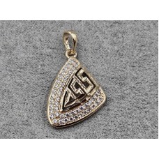 Кулон Xuping 15 мм висота 29 мм колір 18к