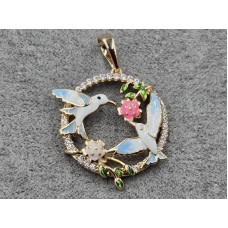 Кулон Xuping 22 мм висота 32 мм колір золото 18к