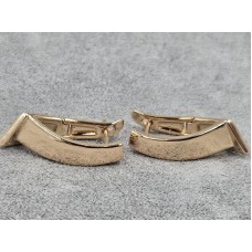 Сережки Xuping 8 мм висота 24 мм англійський замок колір золото 18к