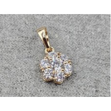 Кулон Xuping 9 мм висота 17 мм колір золото 18к