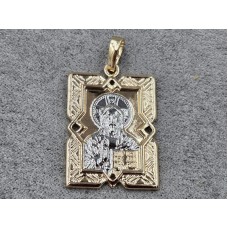 Іконка Xuping 20 мм висота 36 мм родій+золото 18к