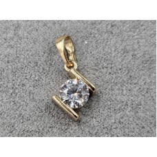 Кулон Xuping 10 мм висота 18 мм колір золото 18к