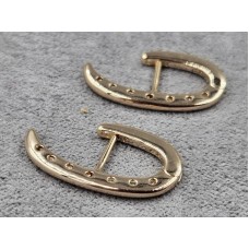 Сережки Xuping 2 мм висота 21 мм англійський замок колір золото 18к