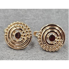 Сережки Xuping 14 мм висота 14 мм англійський замок колір золото 18к