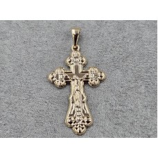 Хрестик Xuping 25 мм висота 47 мм колір 18к