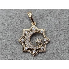 Кулон Xuping 17 мм высота 25 мм цвет 18к