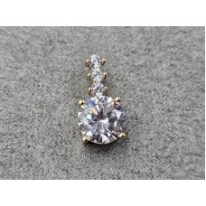 Кулон Xuping 8 мм высота 15 мм цвет 18к