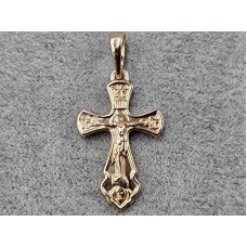 Хрестик Xuping 15 мм висота 31 мм колір 18к