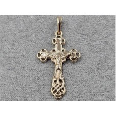 Хрестик Xuping 20 мм висота 39 мм колір 18к