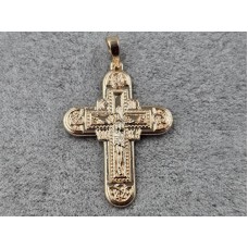 Хрестик Xuping 22 мм висота 36 мм колір 18к