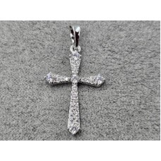 Хрестик Xuping 16 мм висота 30 мм родій