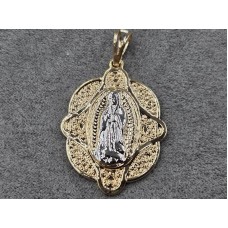 Иконка Xuping 25 мм высота 41 мм цвет родий+золото 18к