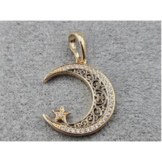 Кулон Xuping 18 мм высота 27 мм цвет 18к