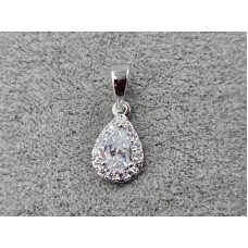 Кулон Xuping 7 мм высота 17 мм родий