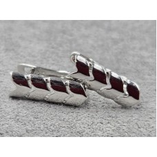 Серьги Xuping 6 мм высота 16 мм английский замок родий