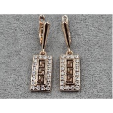 Серьги Fallon 10 мм высота 38 мм цвет золото