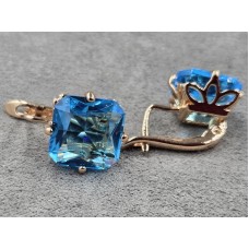 Серьги Fallon 14 мм высота 16 мм цвет золото