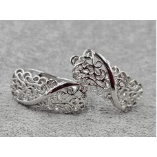 Серьги Xuping 8 мм высота 18 мм английский замок родий