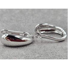 Серьги Xuping 8 мм высота 20 мм английский замок родий