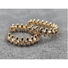 Серьги Xuping 4 мм высота 16 мм цвет 18к