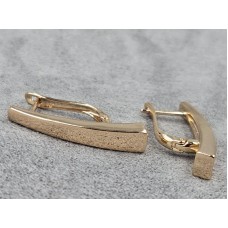 Серьги Xuping 5 мм высота 30 мм английский замок цвет 18к