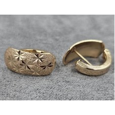 Серьги Xuping 8 мм высота 17 мм цвет 18к