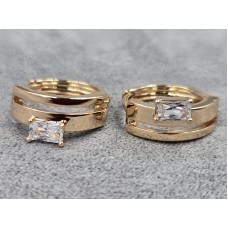 Серьги Xuping 7 мм высота 15 мм цвет 18к