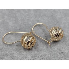 Серьги Xuping 13 мм высота 31 мм цвет 18к