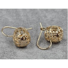 Серьги Xuping 12 мм высота 20 мм цвет 18к