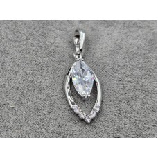 Кулон Xuping 11 мм высота 31 мм родий