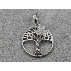 Кулон Xuping 20 мм высота 29 мм родий