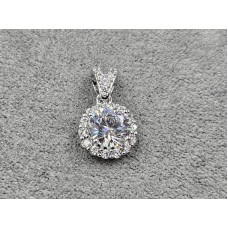 Кулон Xuping 9 мм высота 16 мм родий