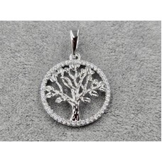 Кулон Xuping 18 мм высота 27 мм родий