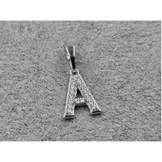 Кулон Xuping 9 мм высота 18 мм родий