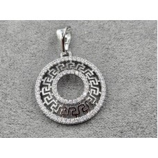 Кулон Xuping 21 мм высота 31 мм родий