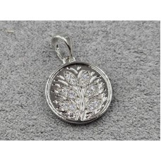 Кулон Xuping 15 мм высота 22 мм родий