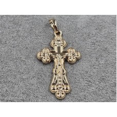 Крестик Xuping 20 мм высота 38 мм цвет 18к