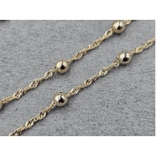 Цепь Xuping 2+5 мм длина 45 см цвет золото