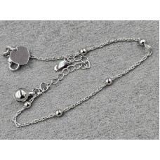 Браслет Xuping 1,3+3 мм длина 17+3 см родий